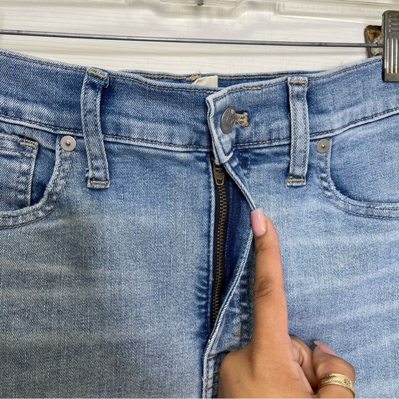 Madewell Petite 10" High-Rise Skinny Jeans in Wheeler Wash Sz 28P - Picture 6 of 11